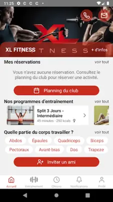 XL Fitness Moirans android App screenshot 2